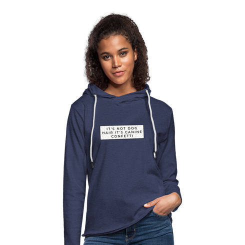 Canine Confetti-Unisex Lightweight Terry Hoodie - heather navy